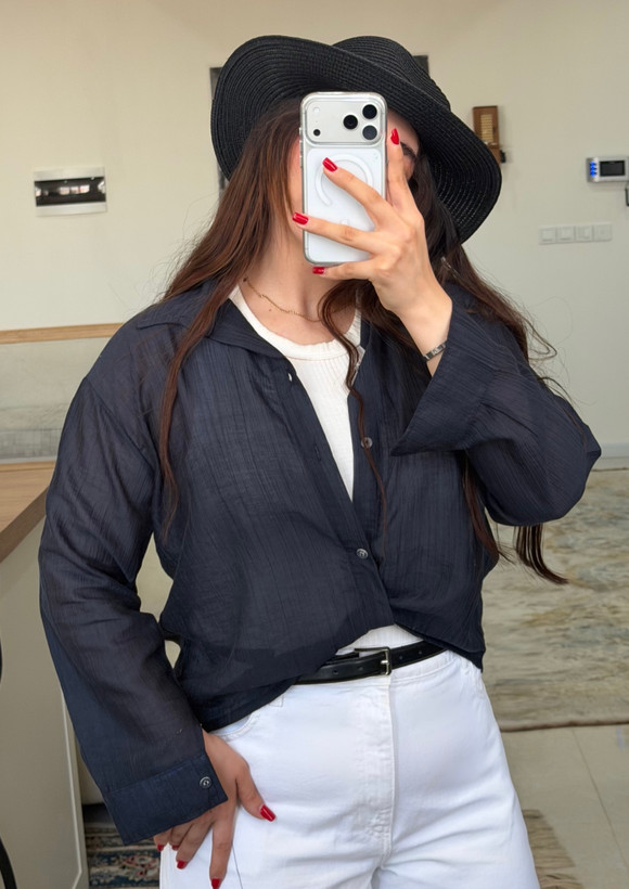 شومیز جلو پیچ به همراه تاپ زنانه