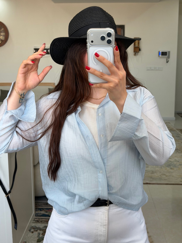 شومیز جلو پیچ به همراه تاپ زنانه